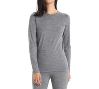 icebreaker - 200 Oasis Long Sleeve Crewe - Sous-vêtement mérinos femme Gritstone Heather - M