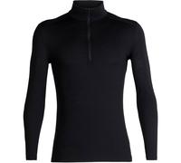 Icebreaker 200 Oasis Long Sleeve Half Zip Homme Noir - Vêtements outdoor hommes S