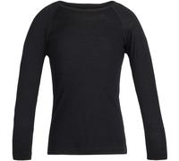 Icebreaker - Sous-vêtement technique en laine de mérinos - K Merino 200 Oasis LS Crewe Black en Laine - Taille Enfant 6 ans - Noir Noir 6 ans