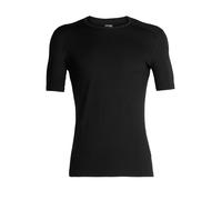 Icebreaker T-shirt homme 200 Oasis Short Sleeve Crewe – laine mérinos Noir L
