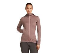 Icebreaker - Polaire en laine de mérinos - W Merino 260 Quantum LS Zip Hoodie Summit/Blush pour Femme en Laine - Taille L - Marron Marron L