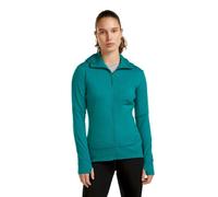 icebreaker - 260 Quantum IV LS Zip Hoodie - Polaire en laine mérinos femme Tidal teal - M