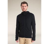 Sweatshirt à capuche Icebreaker Merino 260 Quantum Full Zip noir pur - S