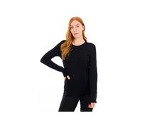 T-Shirt ICEBREAKER 260 Tech Long Sleeve Crewe - Noir - Femme - 100% laine Mérinos - Manches longues M