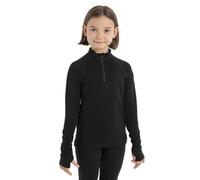 icebreaker - 260 Tech LS Half Zip - Maillot thermique laine mérinos enfant Black - Taille de l'enfant 140 cm