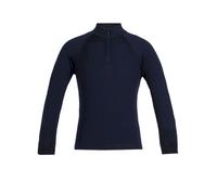 icebreaker - 260 Tech LS Half Zip - Maillot thermique laine mérinos enfant Midnight Navy - Taille de l'enfant 140 cm