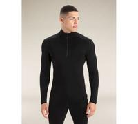 icebreaker - 260 Tech LS Half Zip - Maillot thermique laine mérinos homme Black - XXL