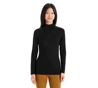 Icebreaker - Sous-vêtement à col montant en laine mérinos - W Merino 260 Tech LS Turtleneck Black pour Femme Taille S, en Laine - Noir Noir S