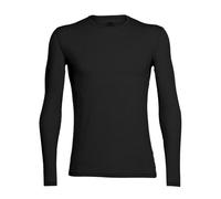 icebreaker - Anatomica LS Crewe - Maillot thermique laine mérinos homme Black - S