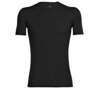 Icebreaker Anatomica Crew Merino Short Sleeve Base Layer Noir S Homme