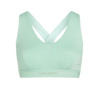 Icebreaker - Brassière en laine mérinos - W Merino Blend 125 Cool-Lite Sprite Racerback Bra Mint pour Femme en Laine - Taille L - Vert Vert L