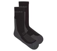 Icebreaker Chaussettes Mer Hike+ Light Crew noir/gris Taille L