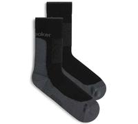 Icebreaker Chaussettes Hike+ Medium Crew noir/gris – 1 paire – Taille S