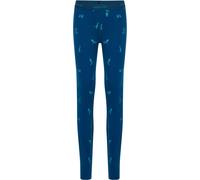 Icebreaker - Collant en laine de mérinos - K Merino 200 Oasis Leggings Snow Day Atlantis/Topaz/Aop en Laine - Taille Enfant 4 ans - Bleu Bleu 4 ans