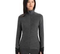Icebreaker Descender Long Sleeve Zip Femme Gris - Vestes outdoor femmes XS