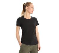 Icebreaker - Femme Natural Blend Central Classic T-Shirt à Manches Courtes - pour Tous Les Jours, la Gym et l'entraînement - Noir, XL