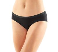 Icebreaker Femmes Laine Merino Siren Hipkini sous-Vêtements - 150 Tissu Ultraléger - Noir, M
