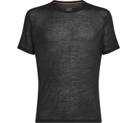 Icebreaker - Haut thermique à col rond - M Merino Blend 75 Cool-Lite Featherlight SS Crewe Black pour Homme en Laine - Taille XL - Noir Noir XL