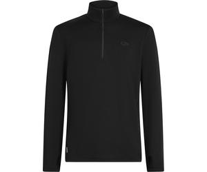 Icebreaker - Haut thermique en laine de mérinos - M Merino 300 Original LS Half Zip Black pour Homme en Laine - Taille S - Noir Noir S