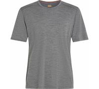 Icebreaker - Haut thermique en laine mérinos à col rond - M Merino 200 Oasis SS Crewe Gritstone Heather pour Homme en Laine - Taille M - Gris Gris M