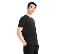 Icebreaker - Hommes Natural Blend Central Classic Slim Fit T-Shirt - pour Tous Les Jours, la Gym et l'entraînement - Noir, S