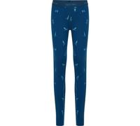 Icebreaker - Collant en laine de mérinos - K Merino 200 Oasis Leggings Snow Day Atlantis/Topaz/Aop en Laine - Taille Enfant 12 ans - Bleu Bleu 12 ans