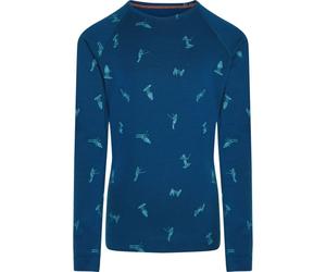 ICEBREAKER K Mer 200 Oasis Ls Crewe - Enfant - Bleu - taille 6 ans- modèle 2026