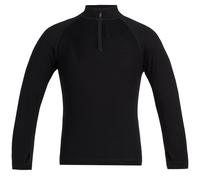 T-shirt intérieure Icebreaker Merino 260 Tech Long Sleeve Half Zip manches longues noir pur enfant - 12