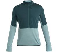 ICEBREAKER M Merino 200 Realfleece Descender Ls Half Zip - Homme - Bleu - taille XL- modèle 2024