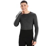 ICEBREAKER M Zoneknit 200 Ls Crewe - Homme - Gris / Noir - taille S- modèle 2025