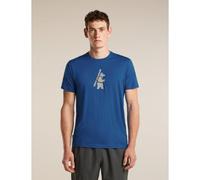 Icebreaker 150 Tech Lite Bear Tour Short Sleeve T-shirt Bleu S Homme
