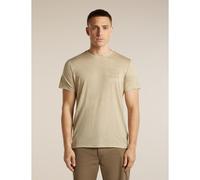Icebreaker 150 Tech Lite Forest Short Sleeve T-shirt Beige S Homme