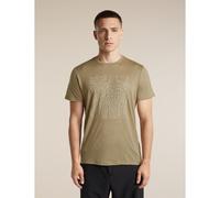 Icebreaker - Merino 150 Tech Lite S/S Tee Great Heights - Haut en mérinos - L - cumin