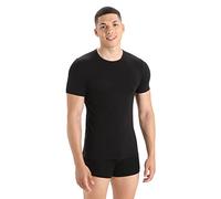 Icebreaker Mens Anatomica SS Crewe sous vêtement Thermique Homme Black/Monsoon FR: L (Taille Fabricant: L)
