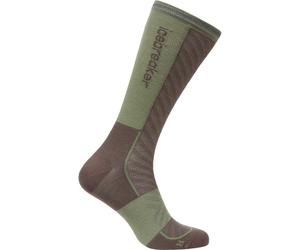 ICEBREAKER Mer Run+ Ultralight Crew - Homme - Vert / Marron - taille 39-41 1/2- modèle 2026