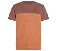 T-Shirt Blend 125 Cool-Lite Sphere III Short Sleeve Colour Block Icebreaker Merino - Dusty Clay/Carob L