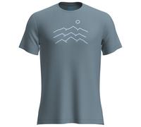 Icebreaker - Merino 125 Cool-Lite Sphere S/S Across - Haut en mérinos - L - flint blue