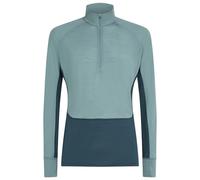 Icebreaker - Merino 125 Zoneknit L/S Half Zip - Sous-vêtement mérinos - S - abyss / blue ash / cb
