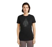 Icebreaker Merino 150 Tech Lite Iii Hike Path Short Sleeve T-shirt Noir XL Femme