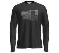 Icebreaker - Merino 150 Tech Lite L/S Tee Peak Balance - Haut manches longues en mérinos - L - black