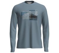 Icebreaker - Merino 150 Tech Lite L/S Tee Peak Balance - Haut manches longues en mérinos - XL - flint blue