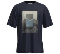 Icebreaker - Merino 150 Tech Lite S/S Relaxed Mountain Shift - Haut en mérinos - L - midnight navy