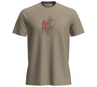 Icebreaker - T-shirt de randonnée en laine de mérinos à manches courtes - M Merino 150 Tech Lite SS Tee Bear Catch Flagstone pour Homme en Laine - Beige XL