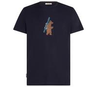 Icebreaker - Merino 150 Tech Lite S/S Tee Bear Tour - Haut en mérinos - S - midnight navy