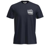 Icebreaker - Merino 150 Tech Lite S/S Tee Evolving Layers - Haut en mérinos - M - midnight navy