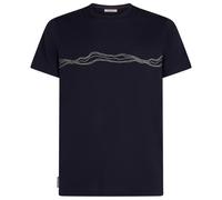 Icebreaker - Merino 150 Tech Lite S/S Tee Mountain Pulse - Haut en mérinos - L - midnight navy