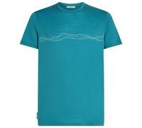 Icebreaker - Merino 150 Tech Lite S/S Tee Mountain Pulse - Haut en mérinos - M - topaz