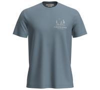 Icebreaker - T-shirt de randonnée en laine de mérinos - M Merino 150 Tech Lite SS Tee Peaceful Pass Flint Blue pour Homme en Laine - Taille S - Bleu Bleu S