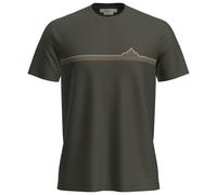 Icebreaker - Merino 150 Tech Lite S/S Tee Range Stripes - Haut en mérinos - S - dark loden
