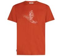 Icebreaker - Merino 150 Tech Lite S/S Tee Skiing Yeti - Haut en mérinos - XXL - agate